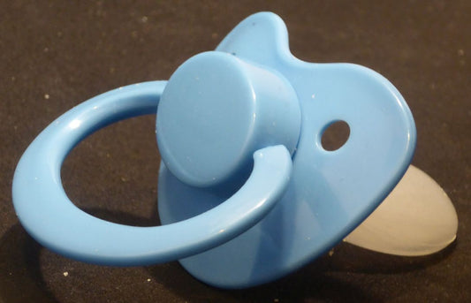Baby blue Adult Sized Shield, Pacifier, with Latex or Silicon teat