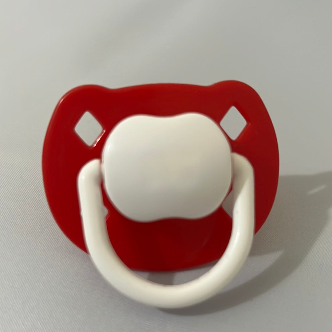 Red & white Spanish style dummy