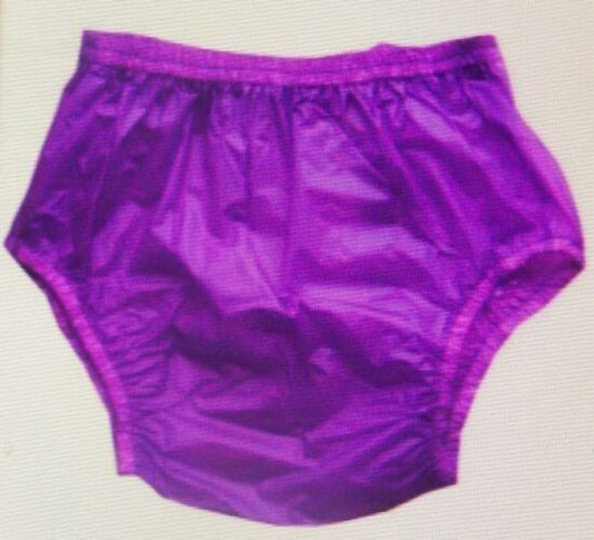 plastic pants PVC purple