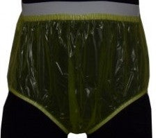 plastic pants PVC yellow