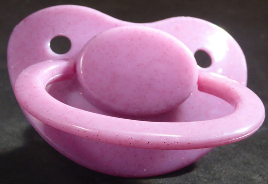 Light Purple Glitter Large Shield Pacifier
