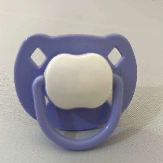 purple and white Spanish style dummy