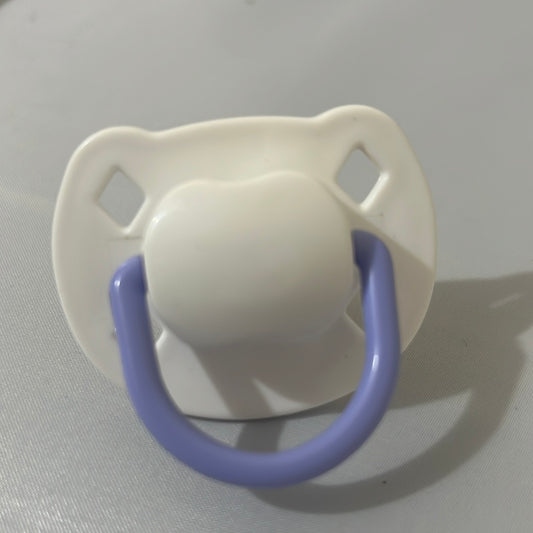 purple and white Spanish style dummy