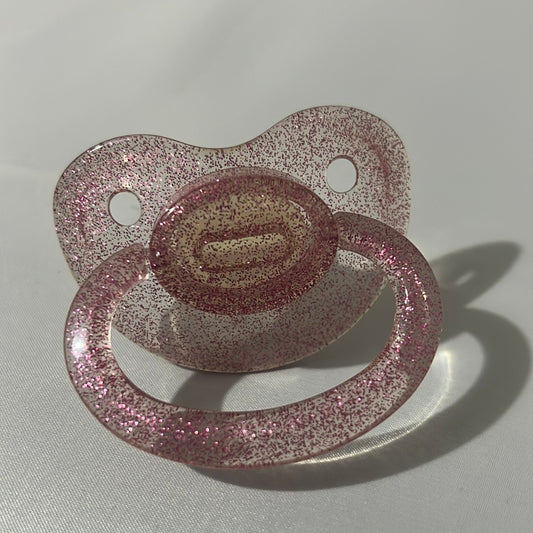 Transparent Pink Large Shield Pacifier